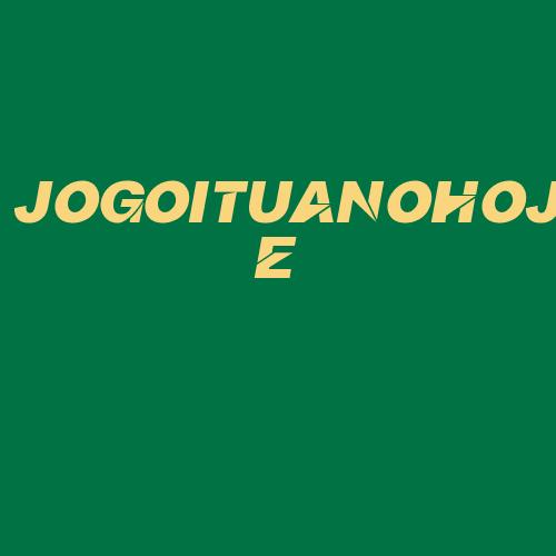 Logo da JOGOITUANOHOJE